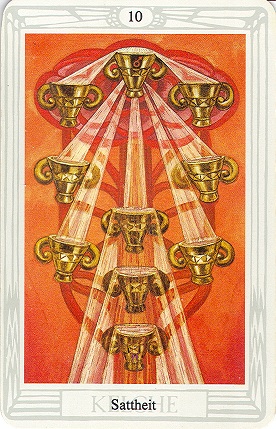 Zehn der Kelche - Sattheit